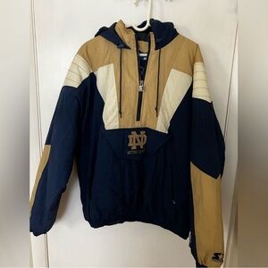 Vintage 90’s Notre Dame Starter Jacket, Size XL